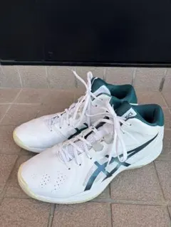 ASICS バスケットボールシューズ ホワイト/グリーン　ゲルフープ