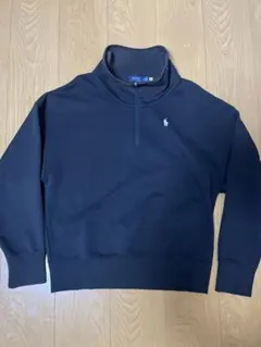 ラルフローレン　ジップスウェット　黒