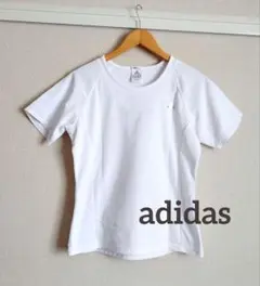 アディダス スポーツウエア 速乾 半袖 白 レディース