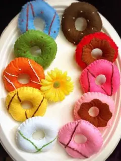 フェルトドーナツ 10個セット