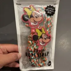 ミニーマウス スマホ用ロープストラップ 新品未使用