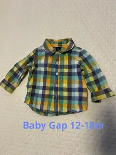 babyGap チェック柄シャツ 長袖 12-18ヶ月 90㎝