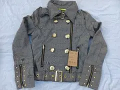 d.i.a　グレー チェック柄 テーラードジャケット