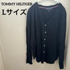 TOMMYHILFIGER【L】ブラック カーディガン トミー 長袖 シンプルのサムネイル
