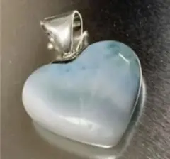 ラリマー　ハート型　ペンダントトップ