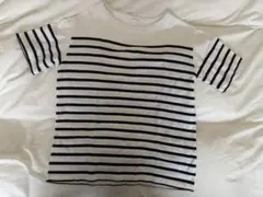 GALERIE VIE ボーダー半袖カットソー　ネイビー×白　Tシャツ