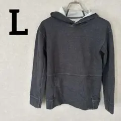 グレー パーカー 【L】 海外古着 レディース シンプル ヴィンテージ