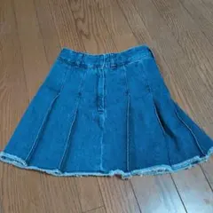 GU デニムプリーツスカート