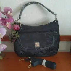 迷彩柄 ネイビー ショルダーバッグ