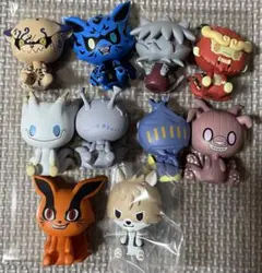 一番くじ NARUTO ナルト 繋がる思い Ｅ賞　尾獣 ちょこのっこ ９種コンプ 一番くじ NARUTO-ナルト- 疾風伝 繋がる思い E賞 尾獣ちょこのっ