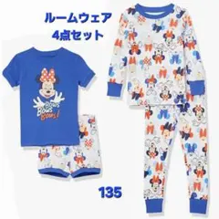 新品☆ミニーマウスMinnie パジャマ4点セット 130 140　Disney