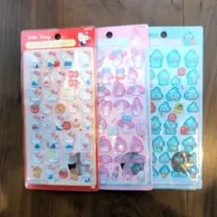 サンリオ　ボンボンドロップシール　風　3種まとめ売り