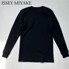 美品☆イッセイミヤケ ミー 長袖カットソー ロンT グレー フリー