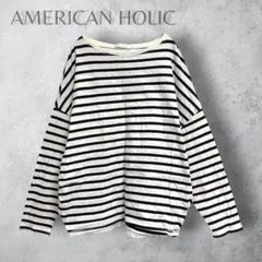 【AMERICAN HOLIC】　コクーンカットプルオーバー　長袖カットソー