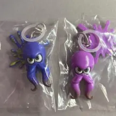 スプラトゥーン3 イカタコチャームマスコット　ブルー パープル タコ ２個セット