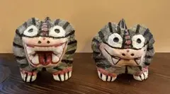 沖縄 シーサー 置物 ペア 焼き物のサムネイル