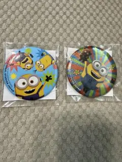 ミニオン　缶バッジ　缶バッチ　２個　USJ 限定品　ユニバーサルスタジオジャパン