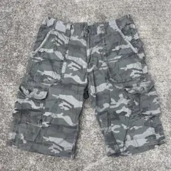 迷彩カーゴショーツ ミリタリー ハーフパンツ ストリート y2k