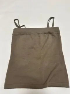 MAYSON GREY メイソングレイ ウール混 ニットキャミソール 茶 2のサムネイル