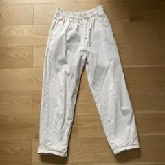 ホワイトカジュアルパンツ ゴムウエストGU
