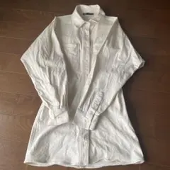 ZARA ホワイトデニムワンピース