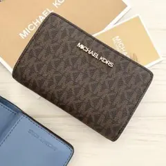 ★ MICHAEL KORS 折り財布　財布 ブルー　二つ折り財布