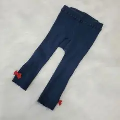 ファミリア　レギンス　ネイビー　80サイズ