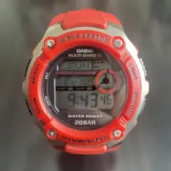 CASIO WAVE CEPTOR 腕時計 レッド
