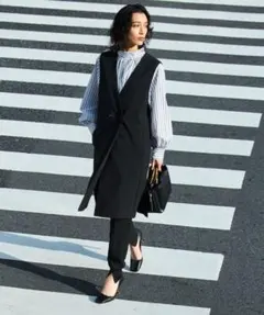 最終値下げ！アンフィーロ ジレワンピース S ロングベスト 美品