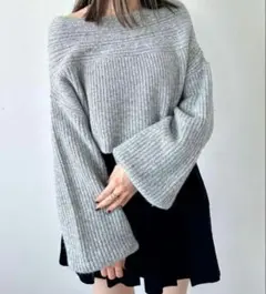 ニット ショート丈