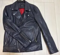 ピ*ソ様 レザージャケット　紺