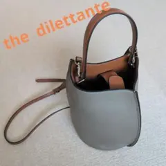 ★美品 the dilettante 2way レザー バケツ型 バッグ★のサムネイル