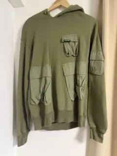Stussy カーゴポケット プルオーバーパーカー オリーブ Sのサムネイル