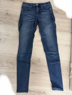 美品☆GU☆スキニー丈長め