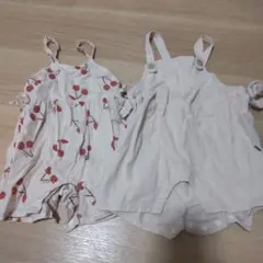 【美品】futatuta ロンパース 2点セット 70