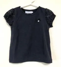 新品★タルティーヌエショコラ★Tシャツ★カットソー★黒★レース★サイズ100