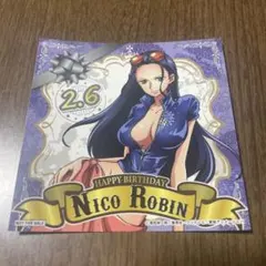 超激レア】ワンピース Birthdayブロマイド 初回限定ピンズ付き ロビン
