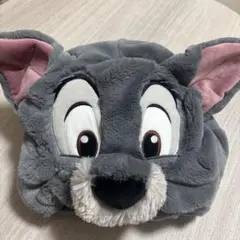 トランプ　ファンキャップ　わんわん物語　ディズニー　被り物　グレー