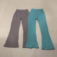 デビロック　リブフレアパンツ　２枚セット　120cm
