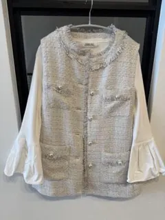 ジレ セレモニー ツイード