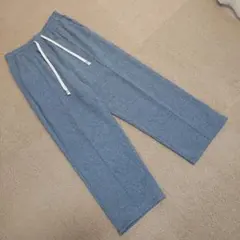 by LEGNA　ベロアタッチ 裏起毛　ストレッチ ワイドパンツ　サイズ XL