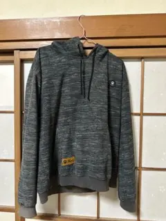 グレー フード付き スウェットパーカー