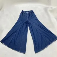 MM6 Maison Margiela 42 インディゴ 超ワイド・フレアのサムネイル