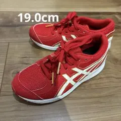 ASICS FARTHER EDGE 2 レッド キッズスニーカー　19cm