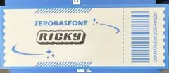 ZB1 POPUP 入店紙チケット　RICKY リッキー