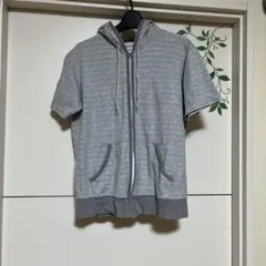 GLOBAL WORK グレー フード付きジャケット