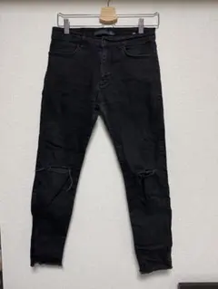 ZARA MAN ブラック スリムフィットジーンズ