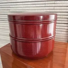 【香川漆器　後藤塗　二段丸重】天然木製