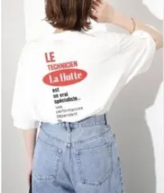 SLOBE IENA La Hutte 半袖Tシャツ ホワイトのサムネイル