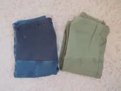 マタニティパンツ ダークブルー・オリーブグリーン　UNIQLO 2枚セット